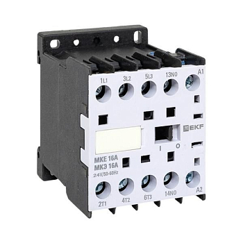 Мини-контактор МКЭ 16А кат. 24В AC 1НО PROxima EKF Mctr-s-16-24