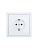 Розетка 1-мест. с защитн.шторк. СП ZIMA IP20 16А ПБТ безвинт. зажим бел. LEZARD 704-0288-124BQC