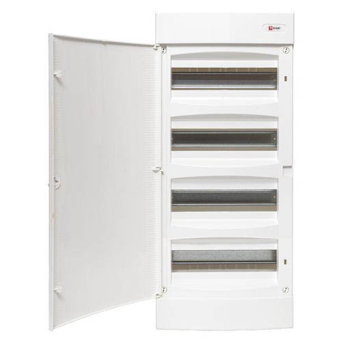 Щит распределительный навесной Unix 4х12мод. IP41 бел. дверь PROxima EKF ux-4x12-nw