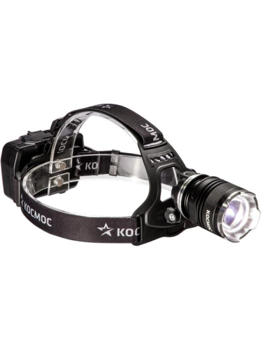 Фонарь налобный аккум. 10Вт P70 LED/Li-ion18650 3х1200мА.ч алюм. КОСМОС (KOC853Lit)
