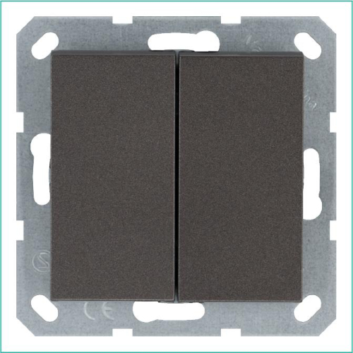 Переключатель проходной 2-кл. 10А IP20 механизм мокко Jasmart G3022Z