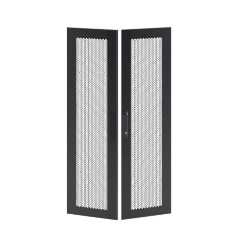 Дверь двустворчатая для IT-CQE 2000х800 перфорир. RAL9005 DKC RBITCPMD2080