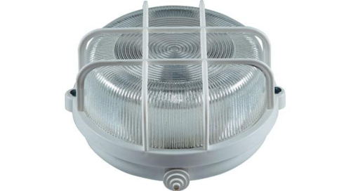 Светильник НПП 03-100-010.2 Луна 10 ЖКХ накладной с решеткой пластик. Владасвет 10698