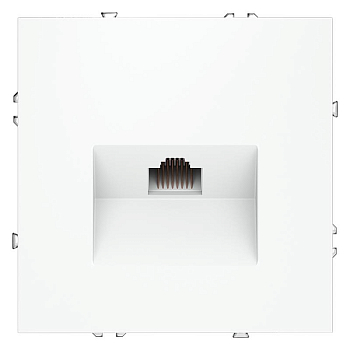 Розетка компьютерная 1-м СП S70 RJ45 кат.6 механизм бел. матов. Voltum VLS060102