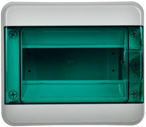 Корпус КМПн-8 TEKFOR IP65 зел. прозр. дверь пластик. IEK TF5-KP72-N-08-65-K03-K06