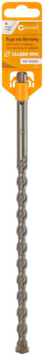 Бур по бетону Profi Plus двойн. спираль три пылеотводящие кромки 12х260мм Cutop 49-12260