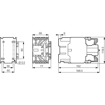 Контактор CTX-C для конд. Н.О.+Н.З 110А 230В Leg 029654