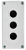 Корпус КП103-Р 3-м для кнопок бел. IEK BKP10-3-K01-R