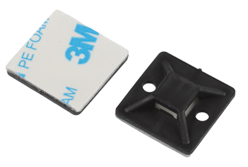 Площадка самоклеящаяся под хомуты 25х25мм NO-225-344 черн. (уп.50шт) Эра Б0066740