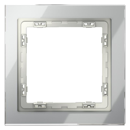 Рамка 1-м S70 стеклян. сталь Voltum VLS110105