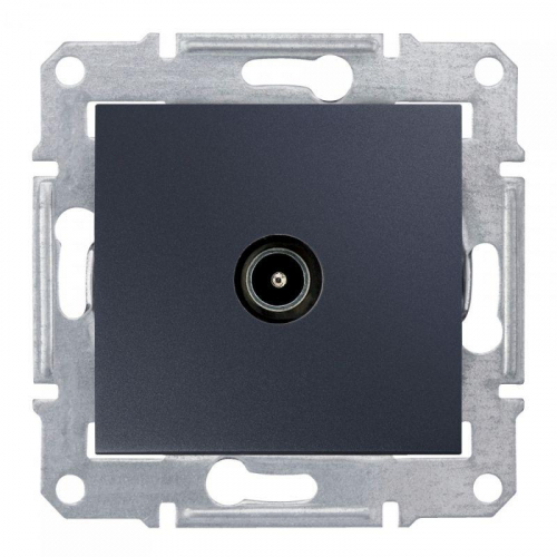 Коннектор TV Sedna проходн. графит SchE SDN3201870