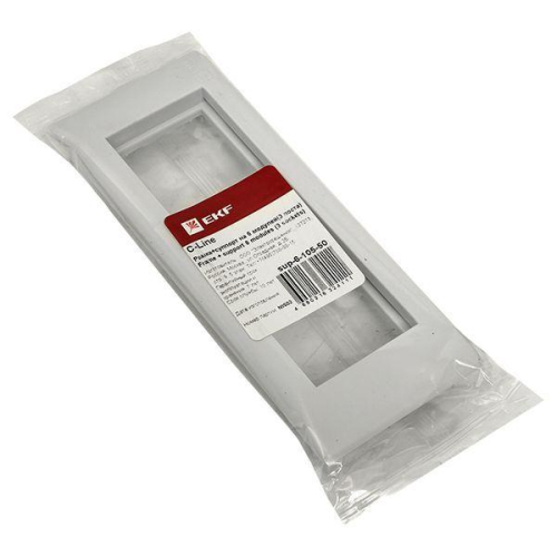 Рамка 3-м 6мод. + суппорт для парапетного кабельного канала C-Line EKF sup-6-105-50