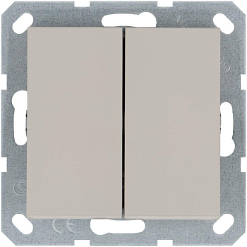 Выключатель 2-кл. 10А IP20 механизм тауп Jasmart G3023T