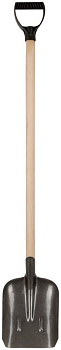 Лопата совковая 235х350х1420мм деревянный черенок; рельсовая сталь FIT 77194