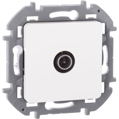 Розетка телевизионная TV Inspiria 2дБ 0-2400мГц с топологией "звезда" механизм бел. IEK 673850