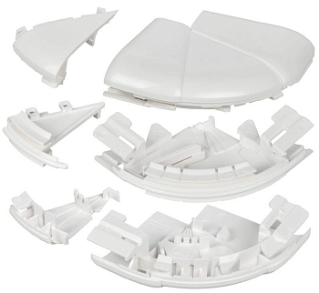 Угол для кабель-канала внешн. изменяемый 60-120град. для DLP 150х50 бел. ИЭК Leg 010635