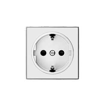 Накладка 1-м ОП Sky 16А IP20 для розетки Schuko альп. бел. ABB 2CLA858800A1101