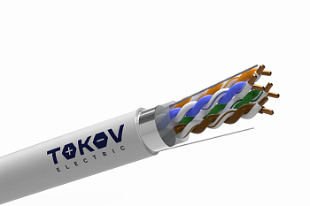 Кабель витая пара F/UTP 4х2х24AWG(0.51мм) кат.5E PVC indoor Fluke tested 305м (м) PRO TOKOV ELECTRIC TKP-C06-F42-5E-305-PVC