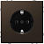 Розетка 1-м СП Merten D-Life 16А IP20 с заземл. без защ. шторок SD мокко SchE MTN2301-6052