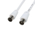 Шнур TV Plug - TV Jack 1.5м бел. Rexant 18-0002 Шнур TV Plug - TV Jack 1.5м бел. Rexant 18-0002