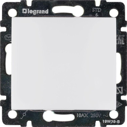 Переключатель проходной 1-кл. СП Valena 10А IP31 250В механизм бел. IEK 774406