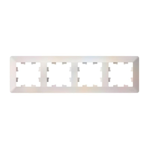 Рамка 4-м AtlasDesign Air жемчуж./дым. бел. SE ATN220404