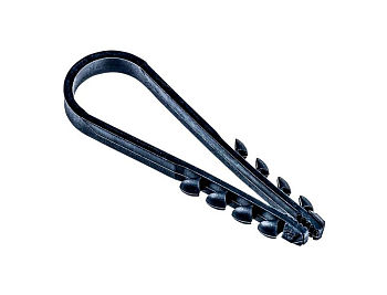 Дюбель-хомут PCD-R 19-25-65-100BL для круглого кабеля PA6.6 черн. (уп.100шт) JazzWay 5054882