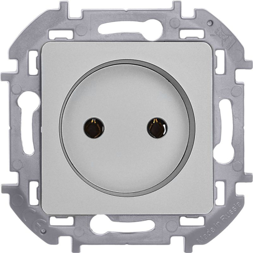 Розетка 1-м СП Inspiria 16А IP20 250В 2P механизм алюм. IEK 673712