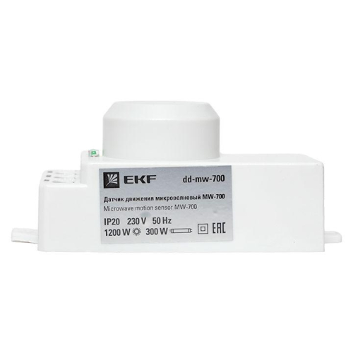 Датчик движения микроволновый MW-700 1200Вт 360град. до 10м IP20 бел. PROxima EKF dd-mw-700