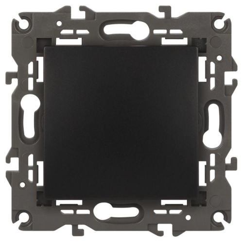 Выключатель 1-кл. СП Elegance 14-1101-05 10А IP20 250В 10AX механизм антрацит Эра Б0034212