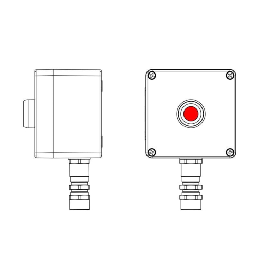 Пост управления взрывозащ. из полиэстера CPE-P-03-(1xP1R(11))-1xKA2MHK(C)1Ex d e IIC Т5 Gb / Ex tb IIIC T95град.C Db IP66/КЗ DKC 2231.031.22.11I