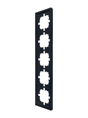 Рамка 5-м ZIMA горизонт. черн. бархат LEZARD 704-4200-150