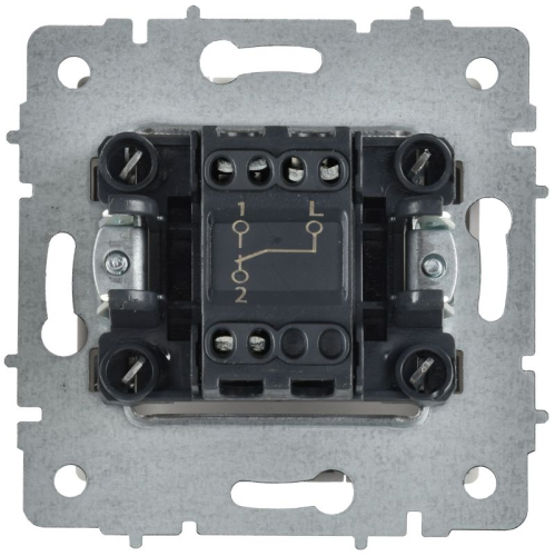 Выключатель проходной 1-кл. СП BRITE ВС10-1-6-БрАБ 10А механизм арктич. бел. IEK BR-V12-0-10-K91