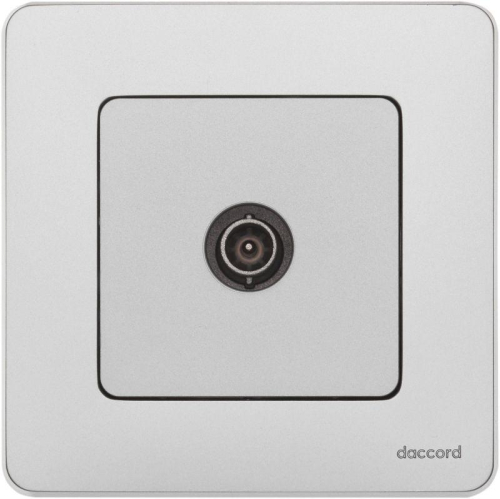 Розетка телевизионная проходная TV Inspiria 14дБ 5-862мГц механизм алюм. IEK 673862