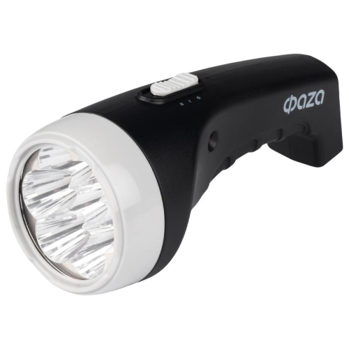 Фонарь аккумуляторный ручной AccuF2-L07-bk 7LED 2 режима: 100проц./25проц. аккум. 0.4А.ч выдвижная вилка индикатор зарядки черн. ФАZА 5000810