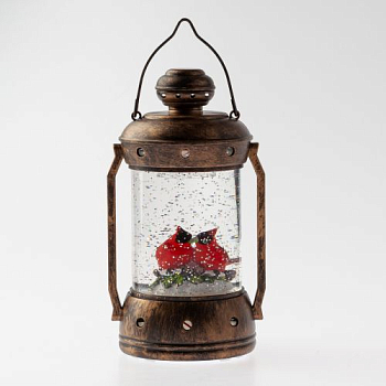 Светильник светодиодный декоративный новогодний Красный кардинал LED тепл. бел. IP20 3хAA В=18см таймер 6ч Эра Б0051944