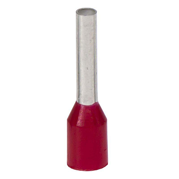 Наконечник-гильза с изолирован. фланцем для жилы 1кв.мм длина контактн. части 6мм красн. DKC IF1-06RD