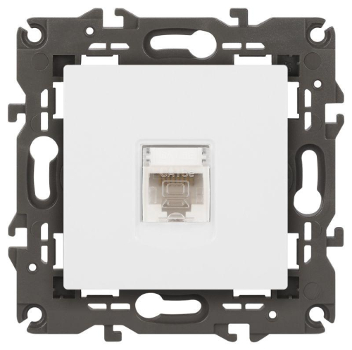 Розетка компьютерная Elegance 14-3107-01М RJ45 матов. бел. Эра Б0065763