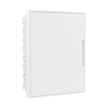 Щиток встраиваемый Фрейм (FRAME) 24мод. с бел. дверцей с 4 шинами PEN (2шт на 8 отверст. и 2шт на 6 отверст.) бел. DKC F24B1WW