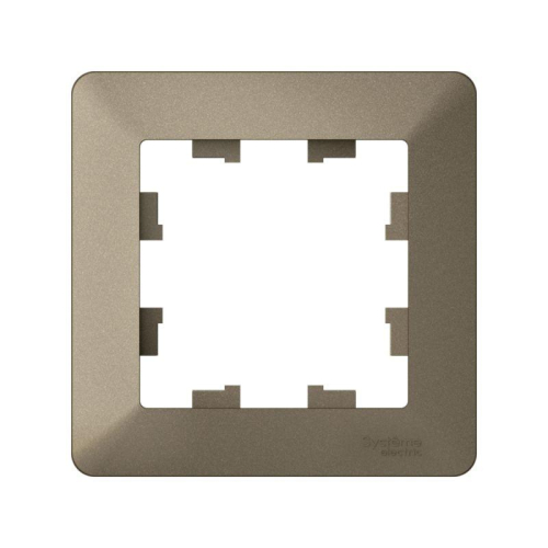 Рамка 1-м AtlasDesign Air шампань/дым. черн. SE ATN220501