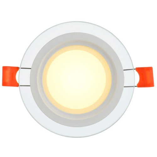 Светильник светодиодный ДВО 1620 6Вт 3000К IP20 встраив. со стекл. круг IEK LDVO0-1620-06-3000-K01