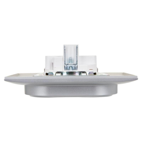 Розетка 2-м SKANDY 16А с заземл. защ. шторки в сборе SK-R07S серебр. IEK SK-R24-16-K23-F