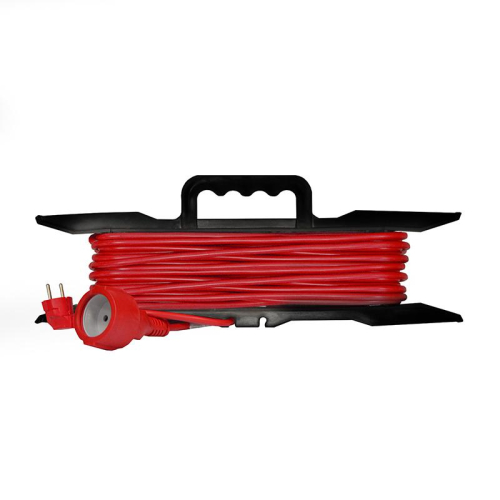 Удлинитель-шнур на рамке 1х40м с заземл. 10А IP20 2.2кВт ПВС 3х1 DOMTOK 2481