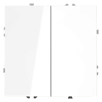 Выключатель 2-кл. СП S70 10А механизм бел. глянцевый Voltum VLS020101