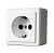 Розетка 1-м ОП 16А IP20 с заземл. бел. БЕЛТИЗ Молодечно РА16-004