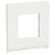 Рамка 1-м UNICA PURE горизонт. бел. стекло/бел. SchE NU600285