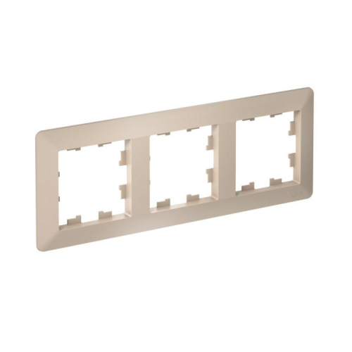 Рамка 3-м AtlasDesign Air песочн./дым. бел. SE ATN221203