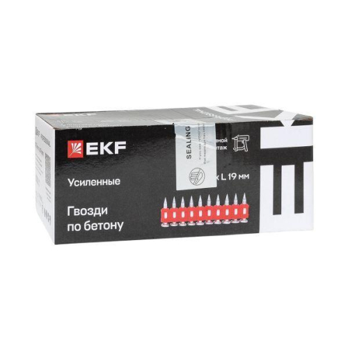 Гвоздь кованый для монтажн. пистолета по бетону металлу Bullet Type 3х19 цинк. (уп.1000шт) Expert EKF cpn-3019bp