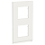 Рамка 2-м UNICA PURE верт. бел. стекло/бел. SchE NU6004V85
