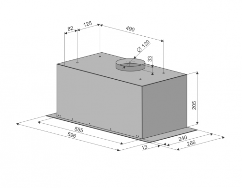 Кухонная вытяжка Konigin Flatbox Inox 60